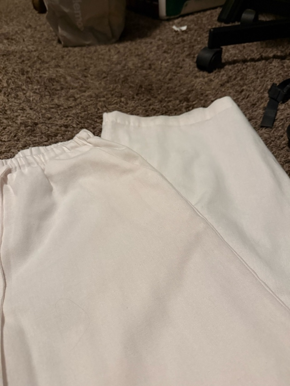 White Drawstring Pants - Picture 5 of 7